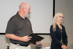 Bass and Director OTI at the retirement party
