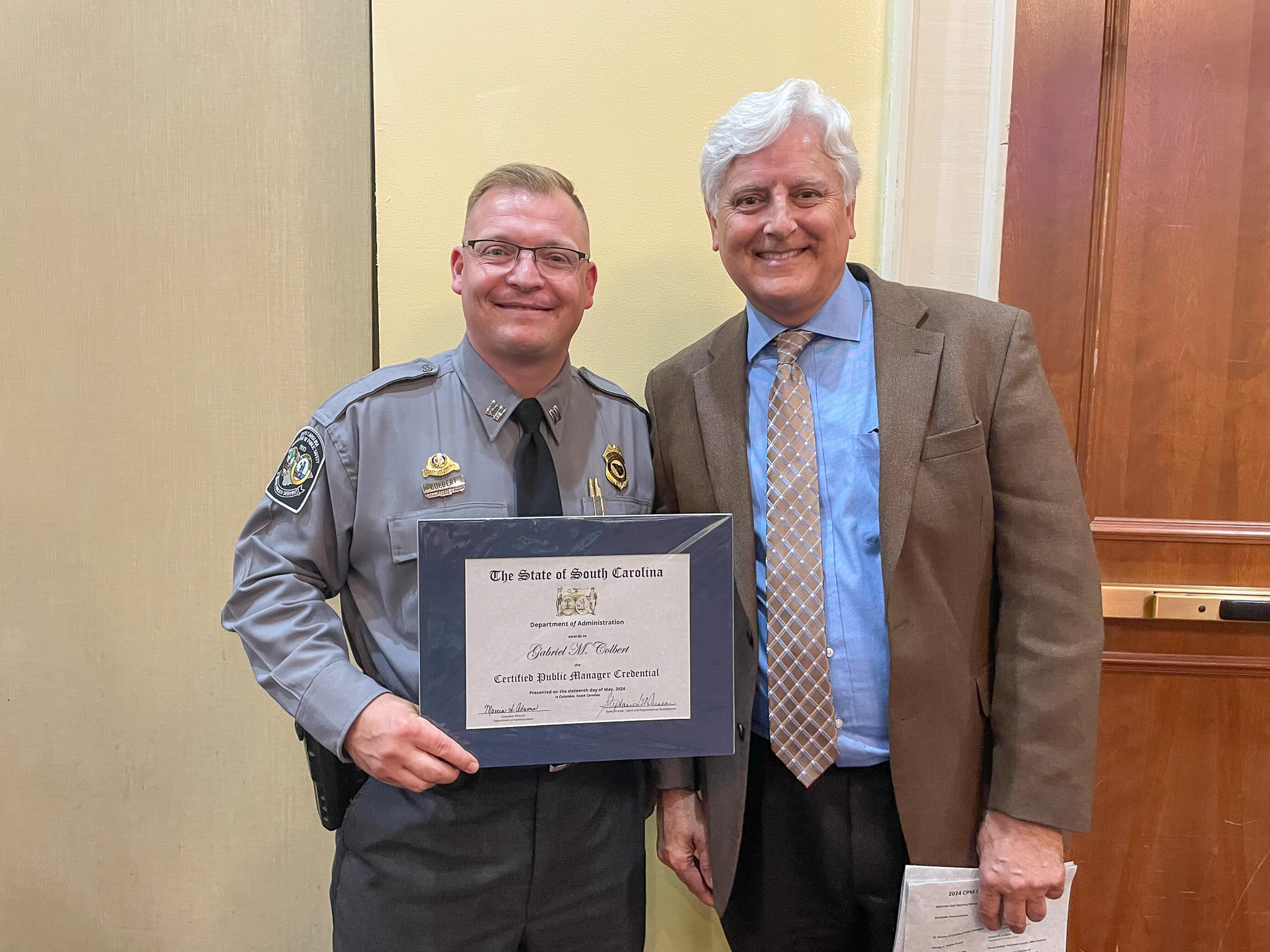 Captain Colbert receives CPM award
