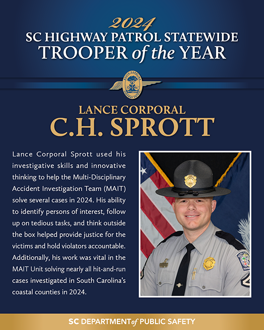 2024 Trooper of the Year WINNER Sprott