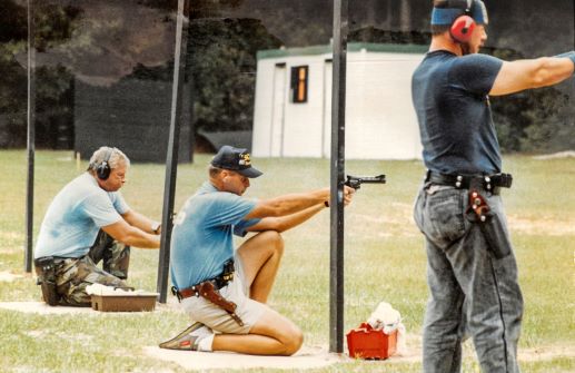 Wilson in the training pistol